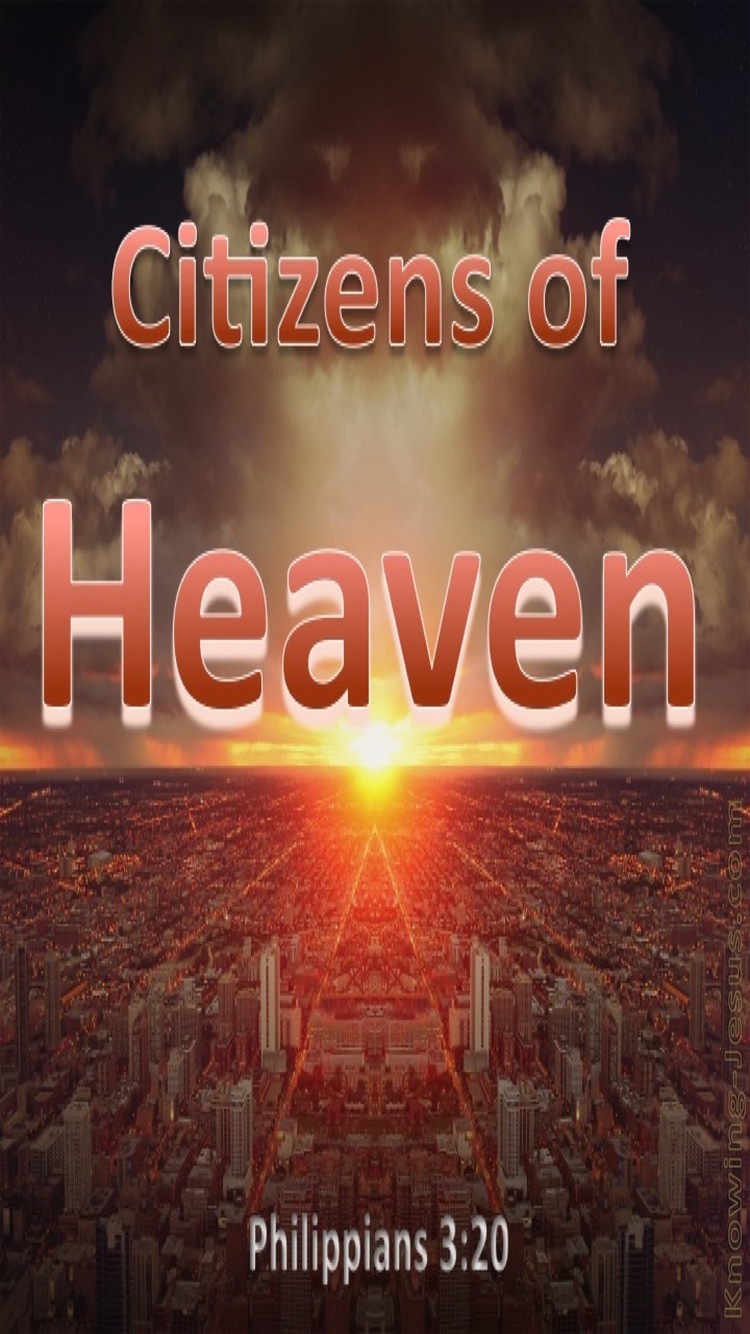 Philippians 3:20 Our Citizenship Is In Heaven (brown)